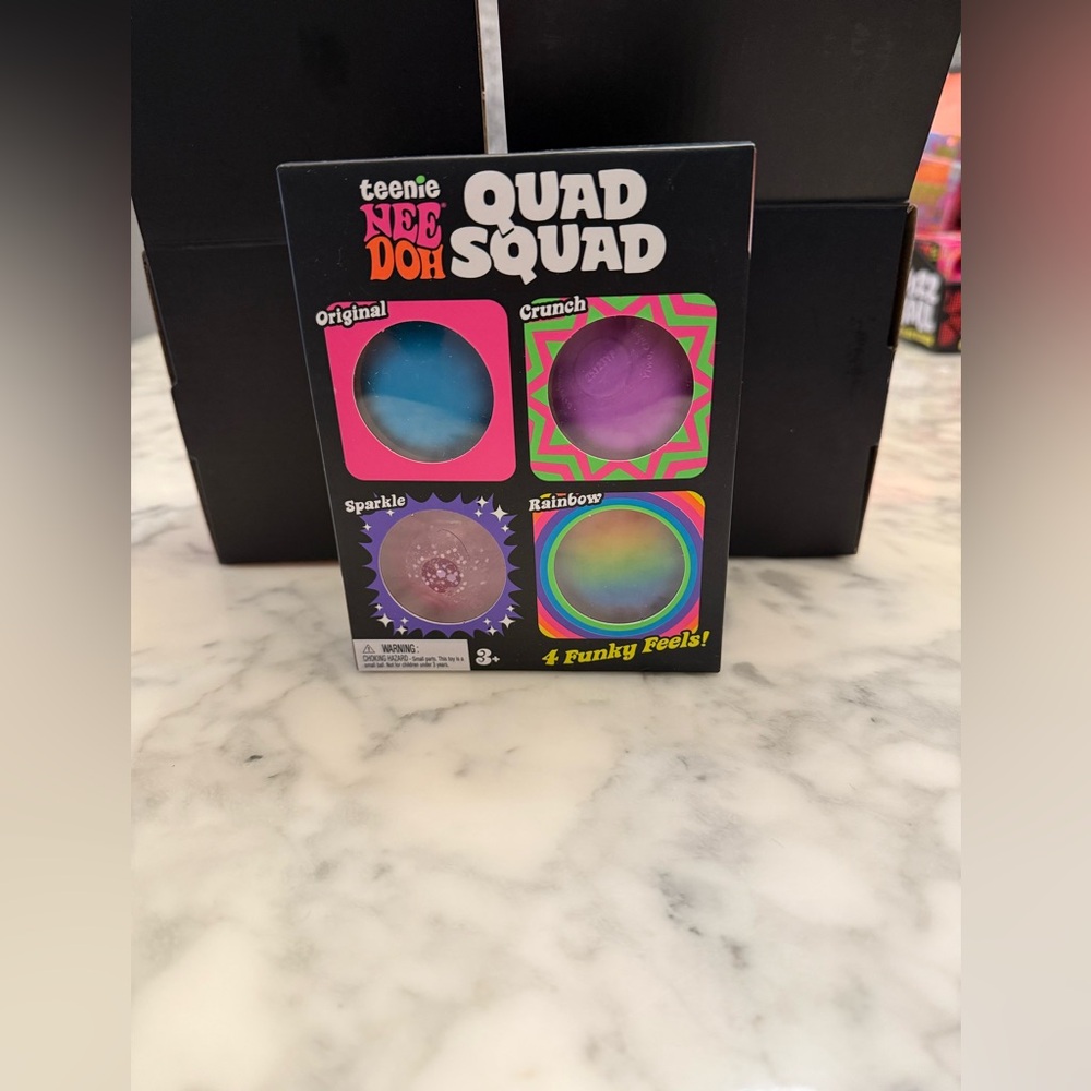 teenie NEE DOH Quad Squad 4-Pack Sensory Putty - Blue & Purple